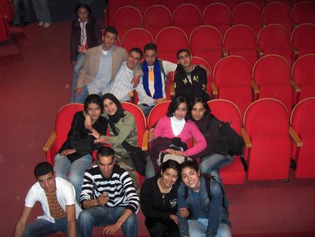 c moi ( en vert) ac l groupe d th�atre